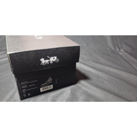 Coach Erica Leather Slingback Heels - Picture 8 of 8